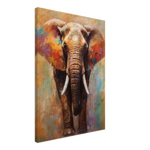 Artfulprints Canvas Artistic elephant canvas – 50×70 cm – Meerkleurig Artfulprints Canvas Artistic elephant canvas – 50×70 cm – Meerkleurig