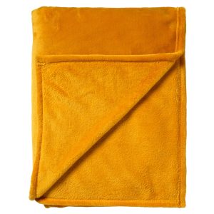 BILLY – Plaid 150×200 cm – flannel fleece – superzacht – Golden Glow – BILLY – Plaid 150×200 cm – flannel fleece – superzacht – Golden Glow –