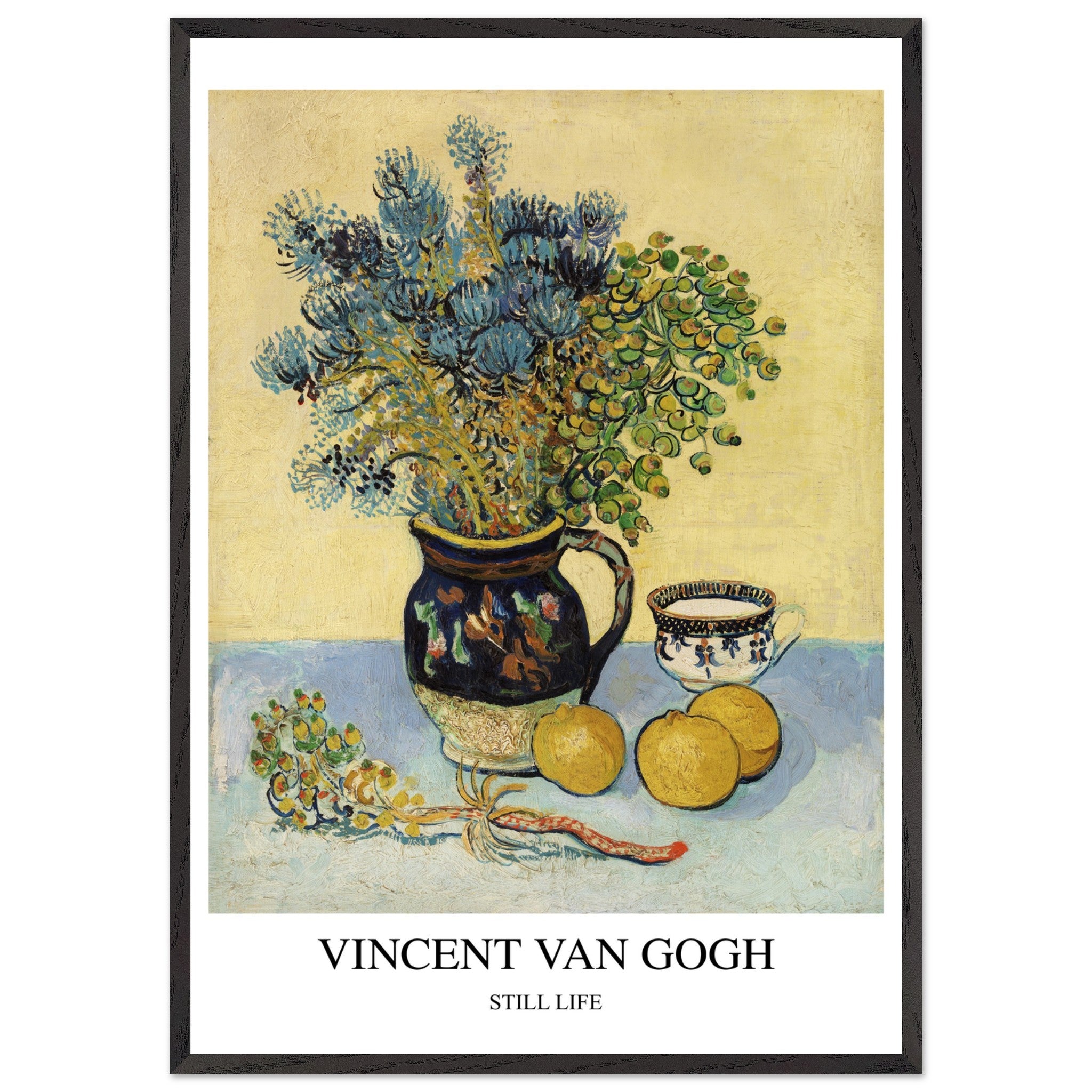 Artfulprints Poster met Lijst Vincent van Gogh - Still life - 70x100 c