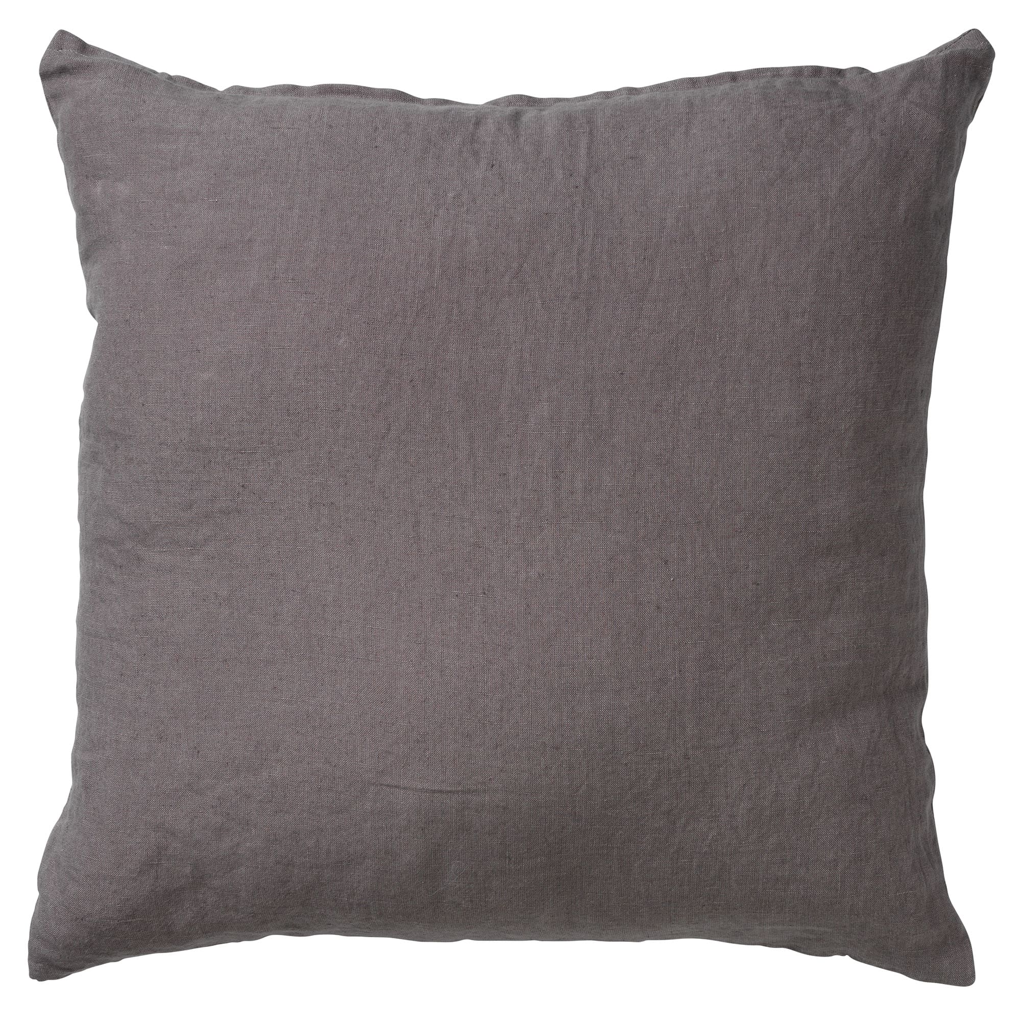 LINN - Kussenhoes 45x45 cm - 100% linnen - effen kleur - Charcoal Gray
