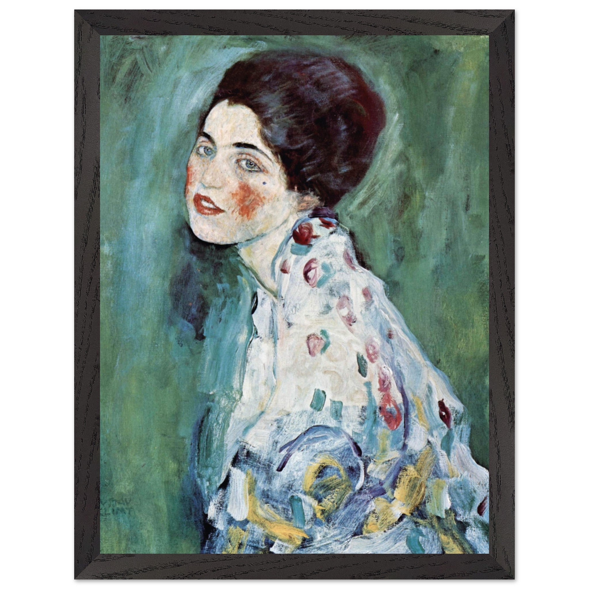 Artfulprints Poster met Lijst Gustav Klimt - Portrait of a lady - 30x4
