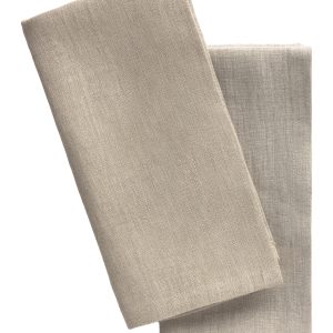 Calma House Servet (set van 2 stuks) Lino2 – Beige – 45×45