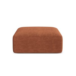 Cosmopolitan Design Poef Campi ribfluwelen terracotta – 90x90x40cm Cosmopolitan Design Poef Campi ribfluwelen terracotta – 90x90x40cm