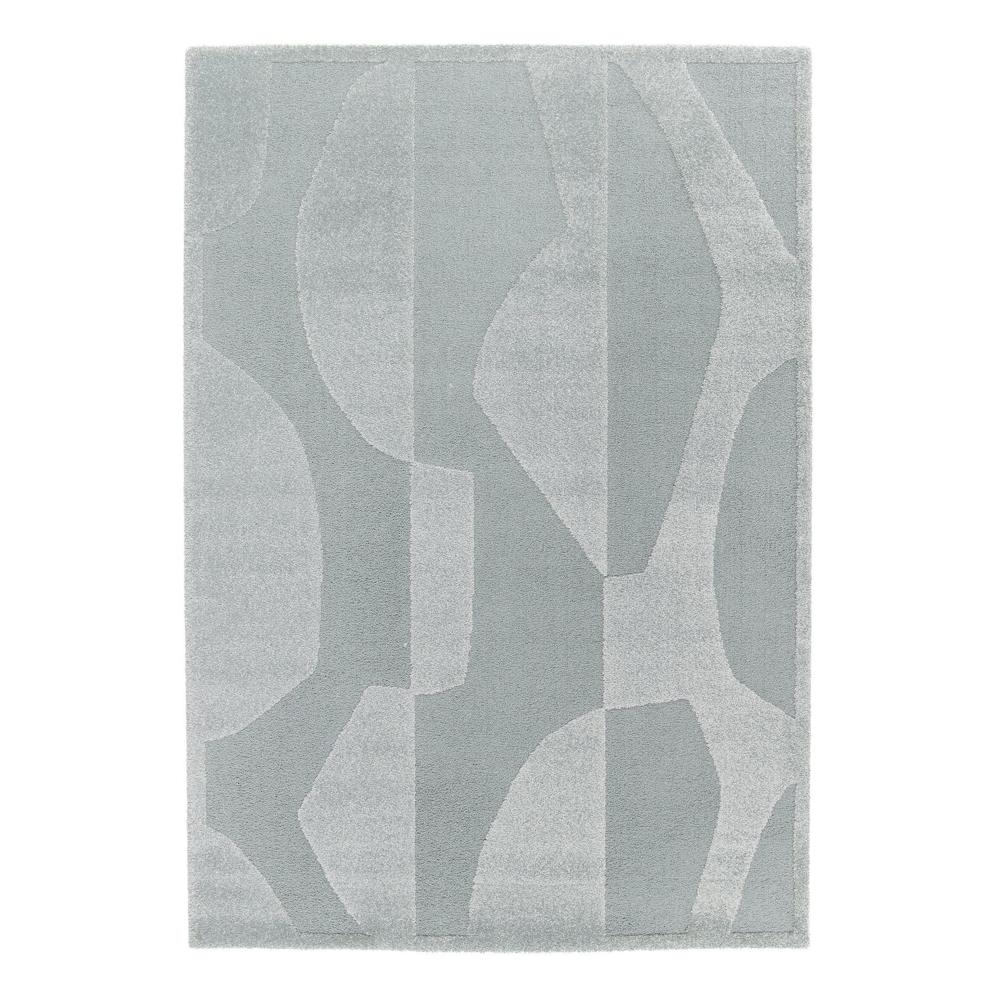 AFK Living vloerkleed Silencio - reliëfeffect - blauw - 200 x 290 cm