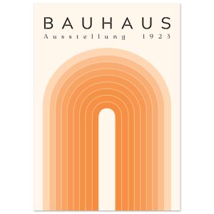 Artfulprints Poster Bauhaus – Orange rainbow – A4 21×29.7 cm – Oranje Artfulprints Poster Bauhaus – Orange rainbow – A4 21×29.7 cm – Oranje