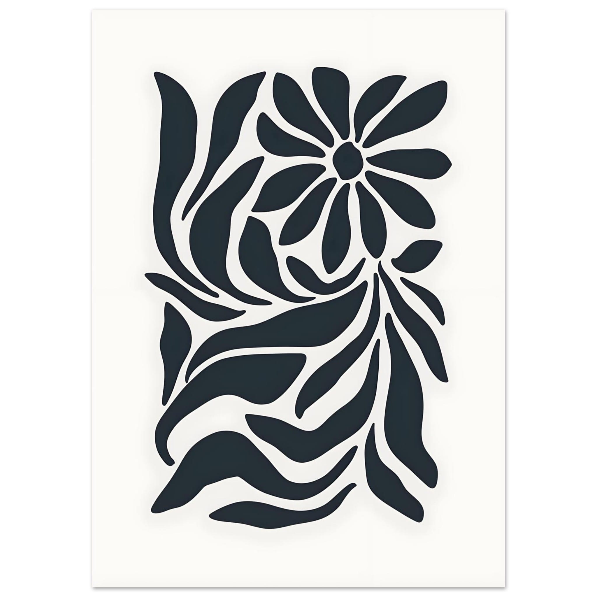 Artfulprints Poster Matisse – Inner bloom - 50x70 cm - Zwart / Wit
