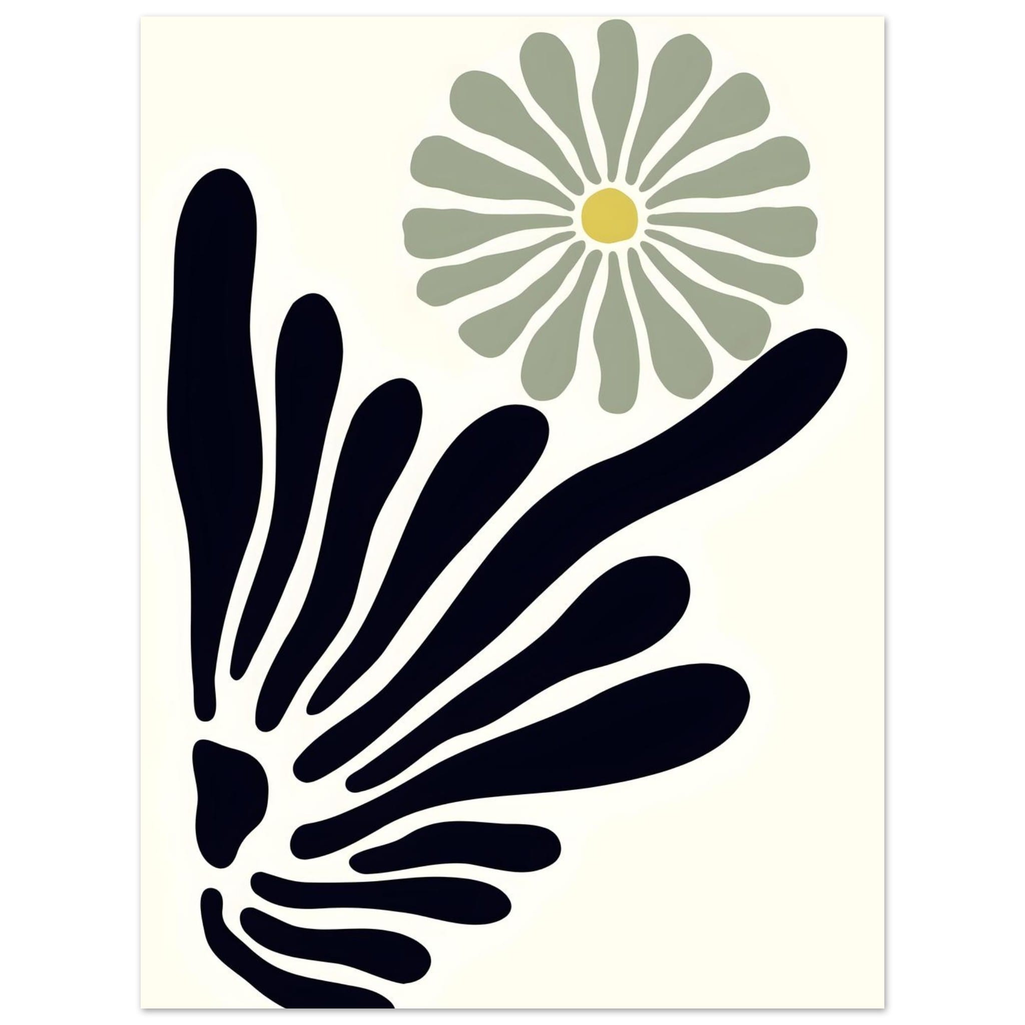 Artfulprints Poster Matisse – Floral symphony - 30x40 cm - Zwart