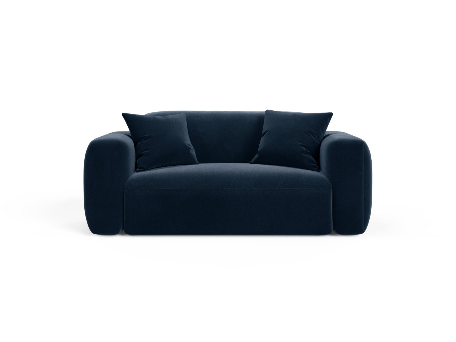 Cosmopolitan Design Modulaire bank Strino 2-zits, flueel koningsblauw