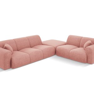Cosmopolitan Design rechter hoekbank Nolio 4-zits, chenille, roze – 25 Cosmopolitan Design rechter hoekbank Nolio 4-zits, chenille, roze – 25