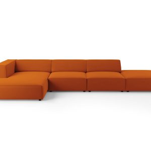 Cosmopolitan Design linker hoekbank Arendal 5-zits, flueel, terracotta Cosmopolitan Design linker hoekbank Arendal 5-zits, flueel, terracotta