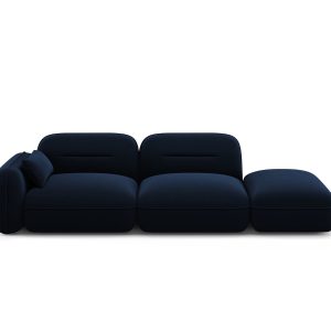 Cosmopolitan Design Rechte modulaire bank Sydney 3-zits, flueel, konin Cosmopolitan Design Rechte modulaire bank Sydney 3-zits, flueel, konin