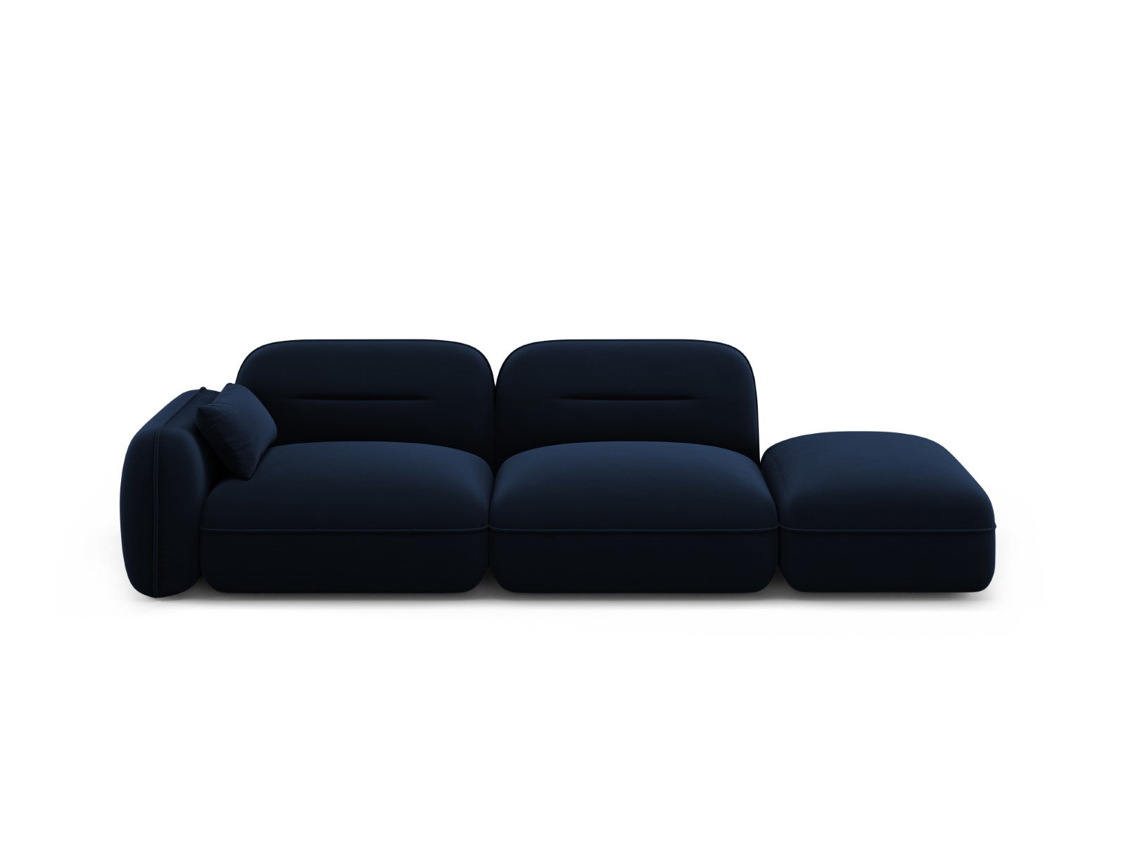 Cosmopolitan Design Rechte modulaire bank Sydney 3-zits, flueel, konin
