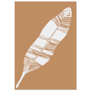 Artfulprints Poster Boho – Desert feather – 70×100 cm – Bruin Artfulprints Poster Boho – Desert feather – 70×100 cm – Bruin