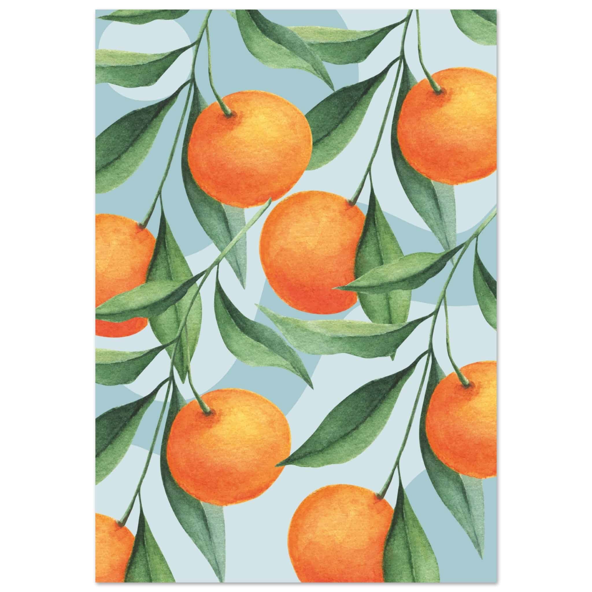 Artfulprints Fruits - The orange tree poster 70x100 cm