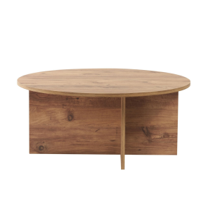 Calicosy – SOLEIL Salontafel met afgerond blad – Naturel – 90x90x40 cm Calicosy – SOLEIL Salontafel met afgerond blad – Naturel – 90x90x40 cm