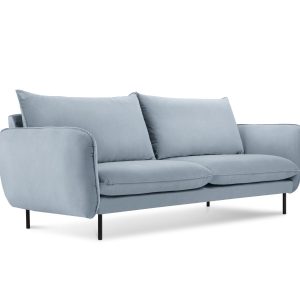 Cosmopolitan Design Bank Vienna 2-zits, flueel, lichtblauw – 92x160x95