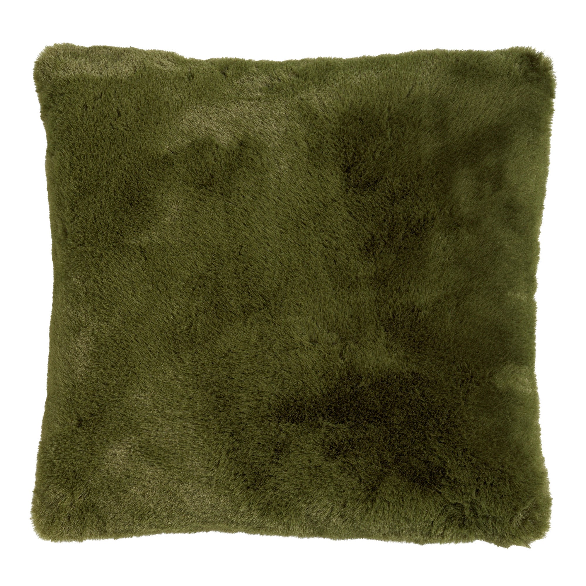 ZAYA - kussenhoes 45x45 cm - bontlook - effen kleur - Chive - groen