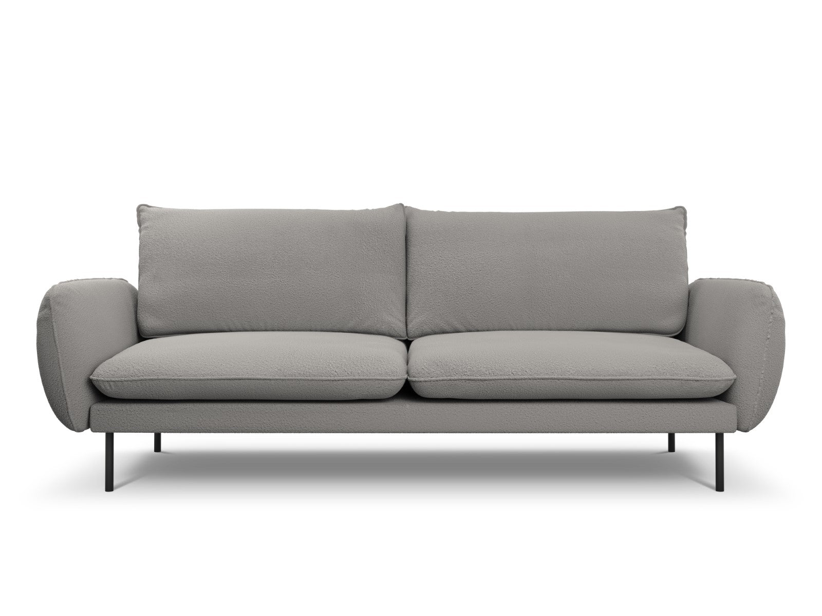 Cosmopolitan Design Bank Vienna 4-zits, boucle, grijs - 92x230x95cm