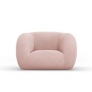 Cosmopolitan Design Fauteuil Essen boucle, poederroze – 95x130x86cm Cosmopolitan Design Fauteuil Essen boucle, poederroze – 95x130x86cm