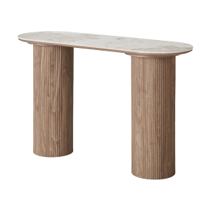 Artichok Ronda Houten Sidetable Bruin – 120 x 78 cm Artichok Ronda Houten Sidetable Bruin – 120 x 78 cm