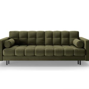 Cosmopolitan Design Slaapbank met opbergdoos Bali 3-zits, flueel groen Cosmopolitan Design Slaapbank met opbergdoos Bali 3-zits, flueel groen