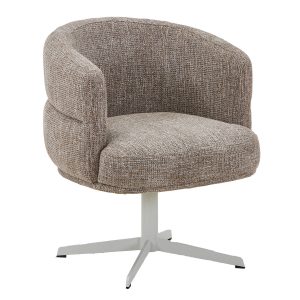 DÉJA Living Eetkamerstoel Coria – Taupe/Beige – Draaibaar – Set van 2 DÉJA Living Eetkamerstoel Coria – Taupe/Beige – Draaibaar – Set van 2