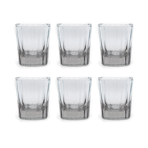 Brût Homeware espresso glas Reed – set van 6 – helder Brût Homeware espresso glas Reed – set van 6 – helder
