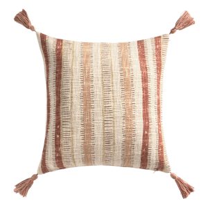 Calma House Kussenhoes Tacna – Aardekleur – 45×45 Calma House Kussenhoes Tacna – Aardekleur – 45×45