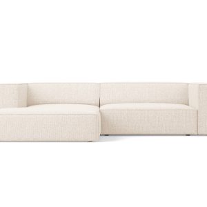 Cosmopolitan Design linker hoekbank Arendal 3-zits, chenille, lichtbei Cosmopolitan Design linker hoekbank Arendal 3-zits, chenille, lichtbei