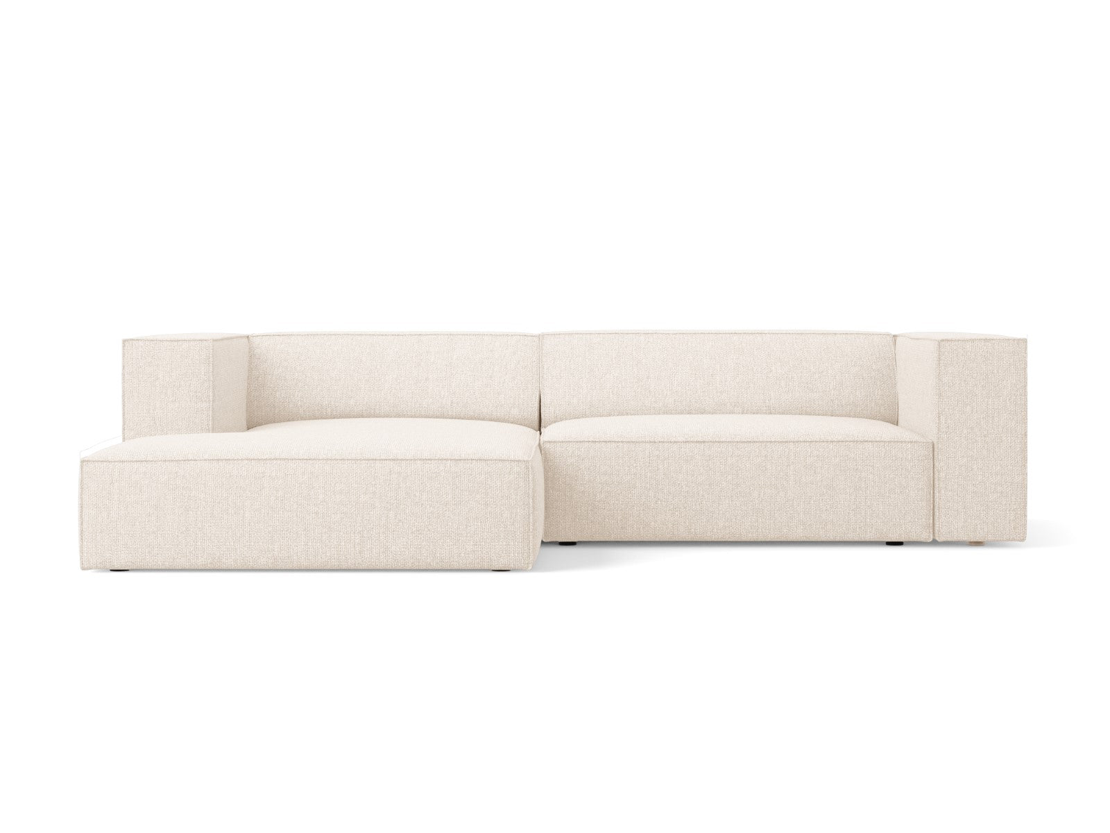 Cosmopolitan Design linker hoekbank Arendal 3-zits, chenille, lichtbei