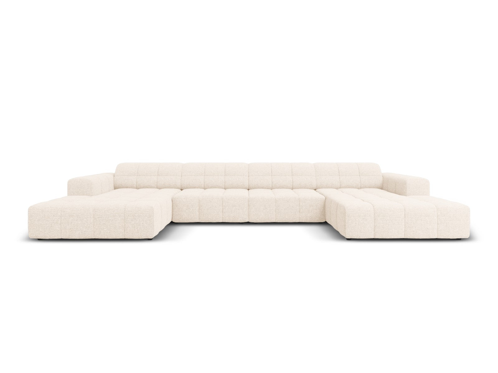 Cosmopolitan Design Panoramische bank Chicago 6-zits, chenille lichtbe