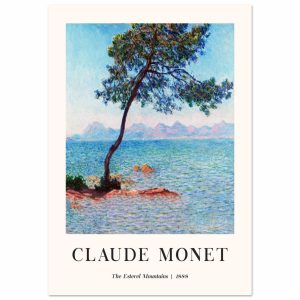 Artfulprints Poster Claude Monet – The Esterel Mountains – 70×100 cm – Artfulprints Poster Claude Monet – The Esterel Mountains – 70×100 cm –
