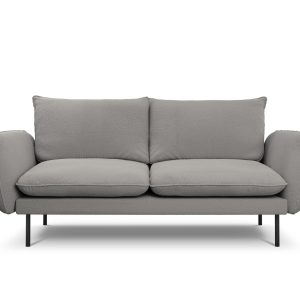 Cosmopolitan Design Bank Vienna 2-zits, boucle, grijs – 92x160x95cm