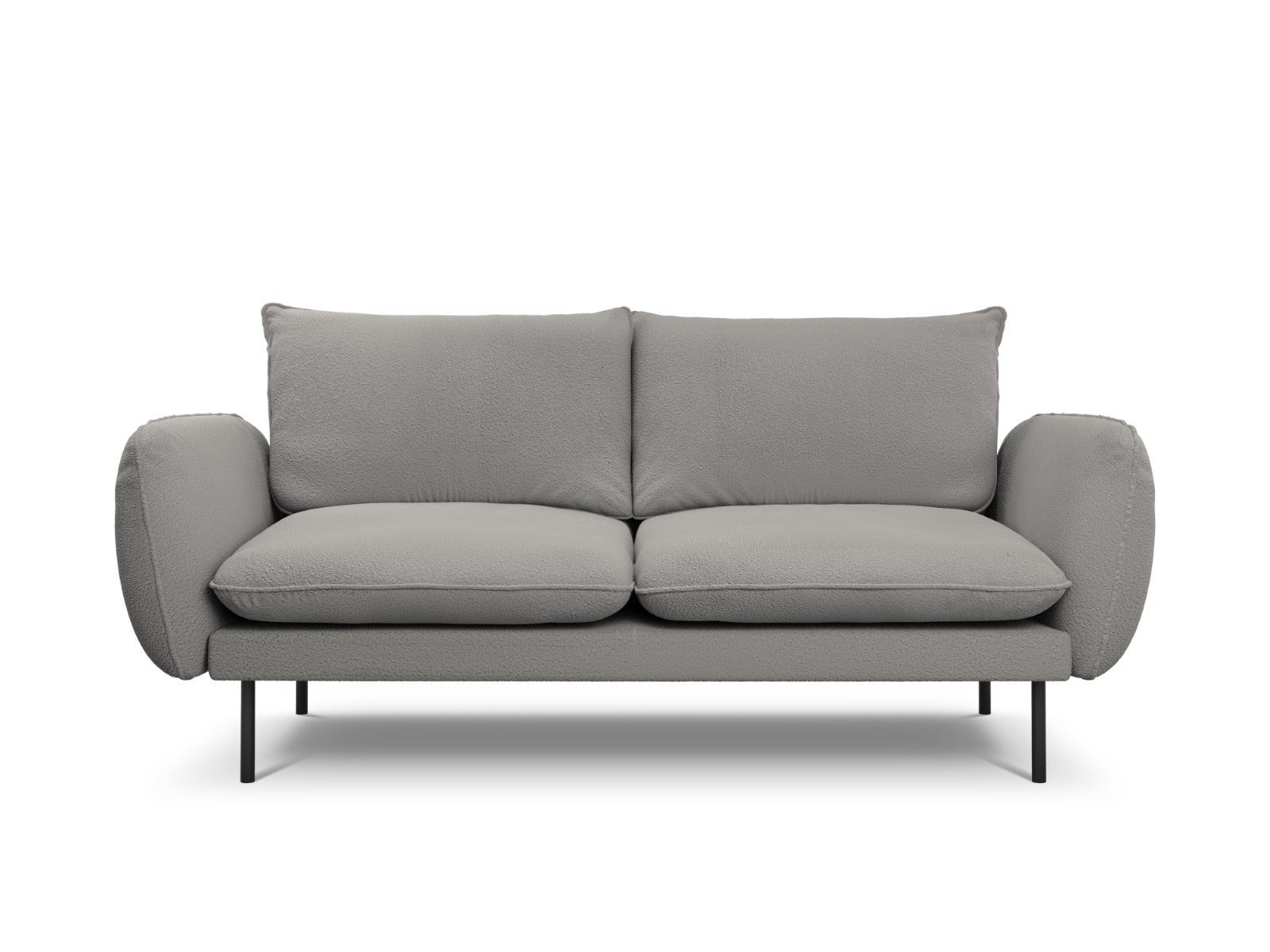 Cosmopolitan Design Bank Vienna 2-zits, boucle, grijs - 92x160x95cm
