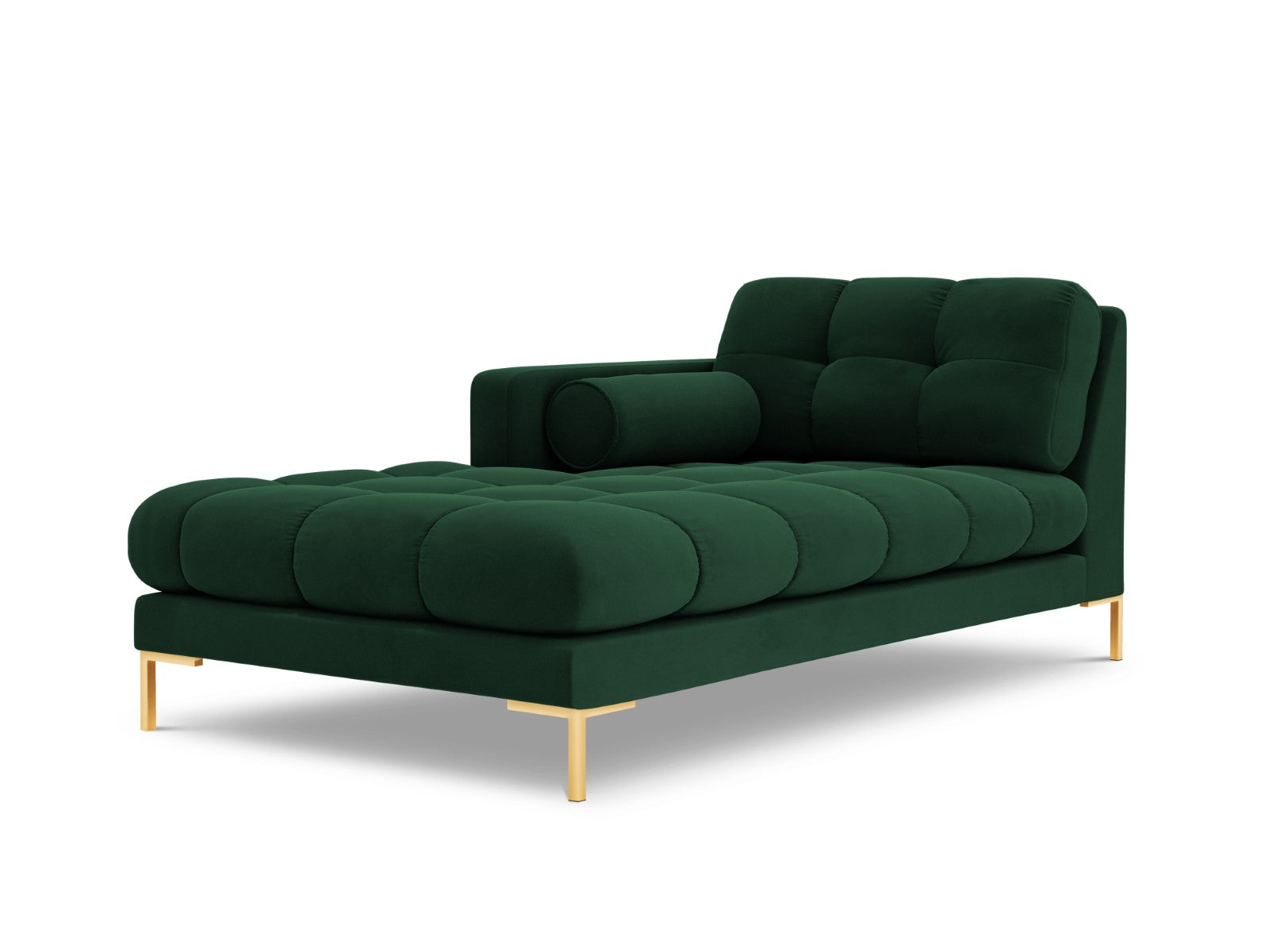 Cosmopolitan Design linker meridiaan Bali flueel, flessengroen - 185x1