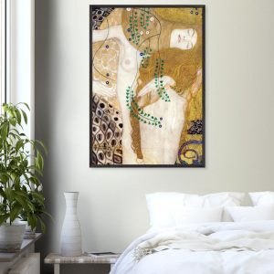 Artfulprints Poster Gustav Klimt – Water snakes – 70×100 cm – Geel Artfulprints Poster Gustav Klimt – Water snakes – 70×100 cm – Geel