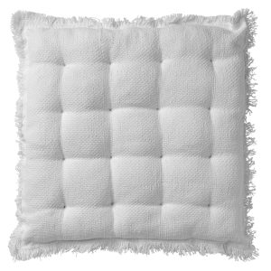 BURTO – stoelkussen 40×40 cm – gewassen katoen – Snow White – wit BURTO – stoelkussen 40×40 cm – gewassen katoen – Snow White – wit