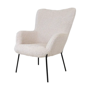 Artichok Rosemarie teddy fauteuil gebroken wit Artichok Rosemarie teddy fauteuil gebroken wit