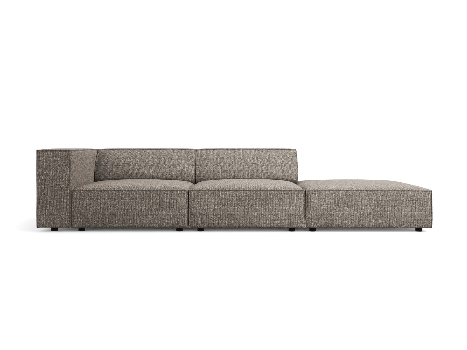 Cosmopolitan Design Rechte bank Arendal 4-zits, chenille, grijs - 102x