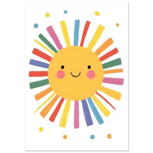 Artfulprints Poster Vrolijke zon – 70×100 cm – Geel Artfulprints Poster Vrolijke zon – 70×100 cm – Geel