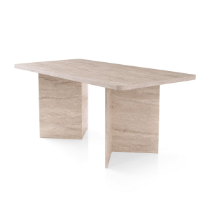 Calicosy – Eettafel zonder verlengblad – Travertijn – 90x180x77 cm Calicosy – Eettafel zonder verlengblad – Travertijn – 90x180x77 cm