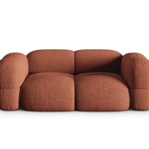 Cosmopolitan Design Bank Loretto 3-zits, structurele stof koraal – 100 Cosmopolitan Design Bank Loretto 3-zits, structurele stof koraal – 100