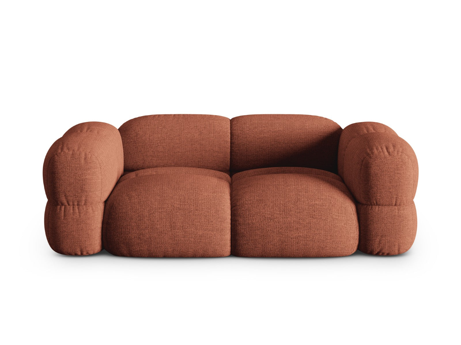 Cosmopolitan Design Bank Loretto 3-zits, structurele stof koraal - 100