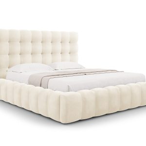 Cosmopolitan Design Opbergbed met hoofdeinde Bali 200x200cm, flueel, l Cosmopolitan Design Opbergbed met hoofdeinde Bali 200x200cm, flueel, l