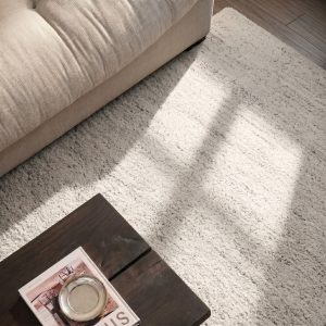 DÉJA Living Vloerkleed Biren – Wit Kunststof – 160x230cm