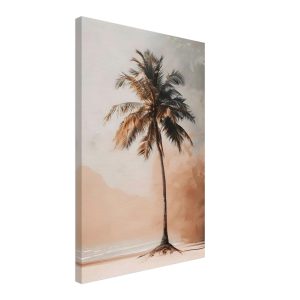 Artfulprints Canvas Palm tree on the beach canvas – 40×60 cm – beige Artfulprints Canvas Palm tree on the beach canvas – 40×60 cm – beige