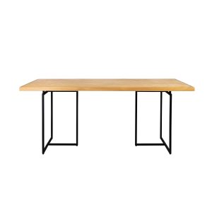 Dutchbone Class Eettafel Rond 220X90 cm Eikenhout – Bruin Dutchbone Class Eettafel Rond 220X90 cm Eikenhout – Bruin
