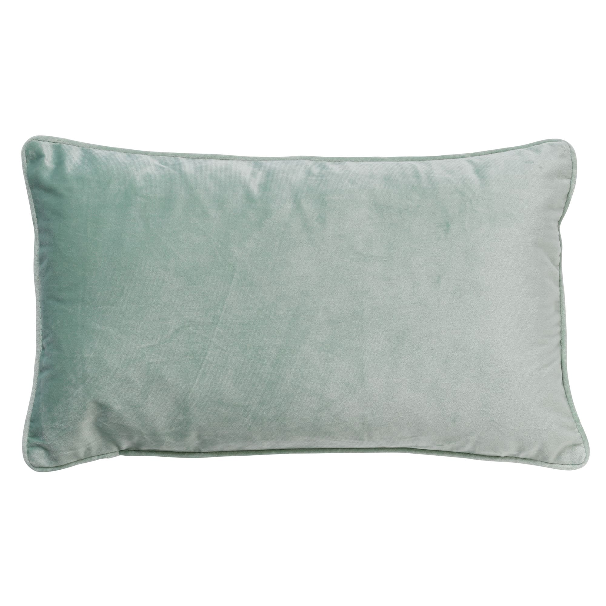 FINN - Sierkussen 30x50 cm - velvet - lendekussen - Jadeite - lichtgro