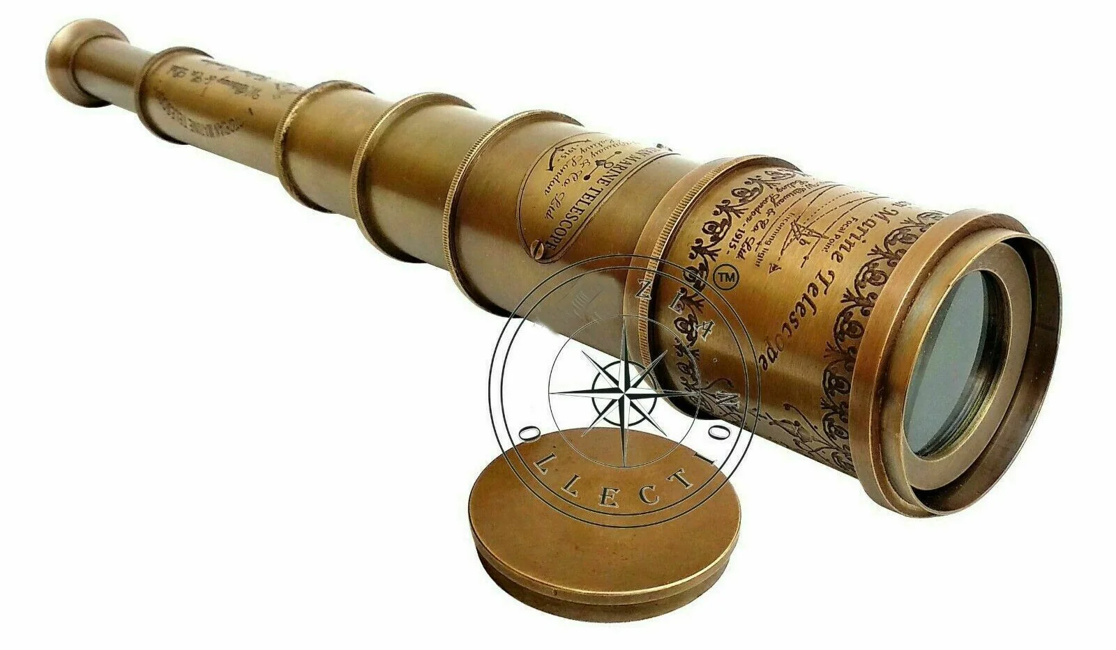 Vintage telescoop kijker verrekijker antiek retro maritiem