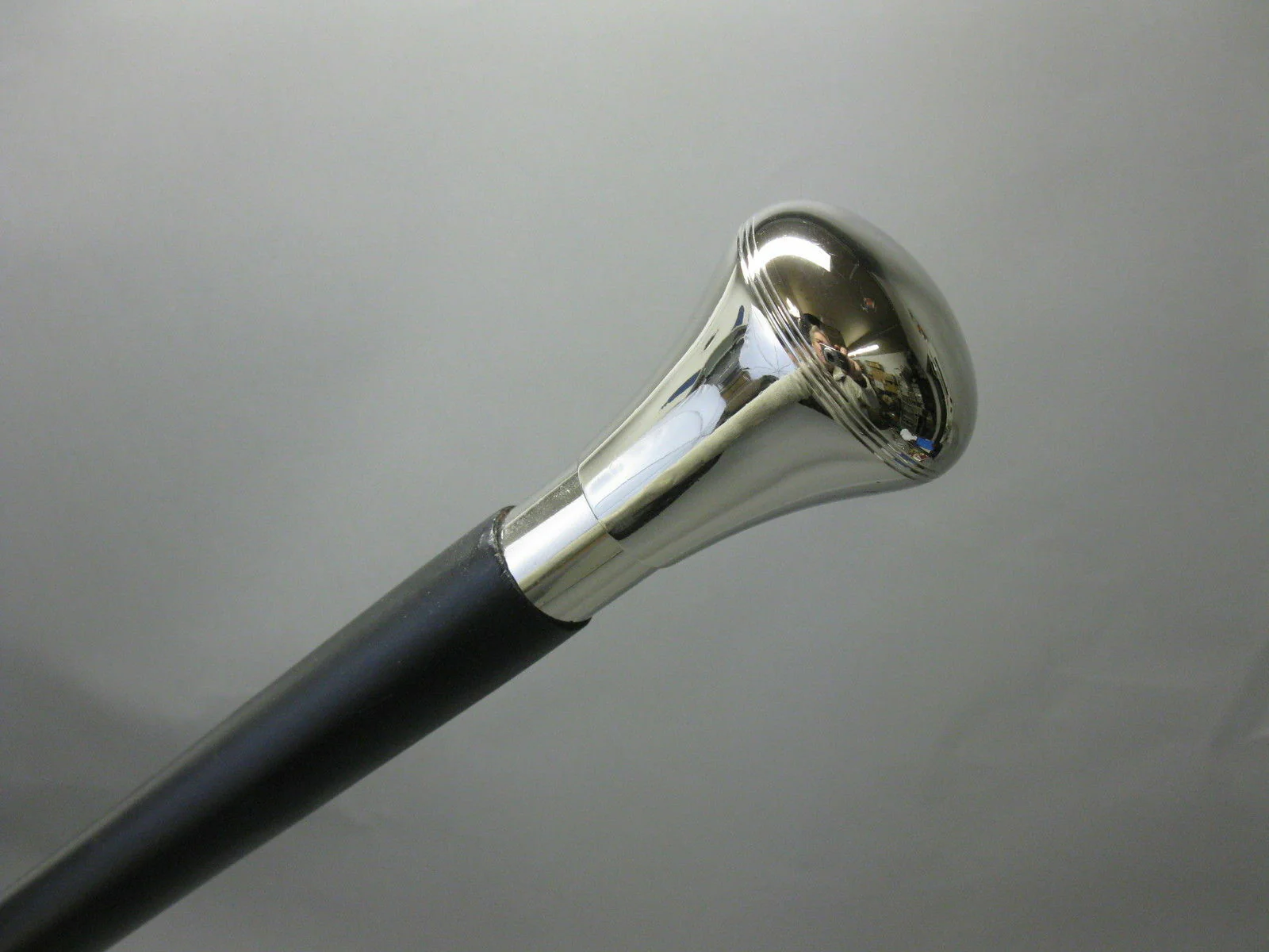 Wandelstok Victoriaans Exclusief Chrome Handvat Hout Vintage Nautisch Antiek Cadeau Hulpmiddel
